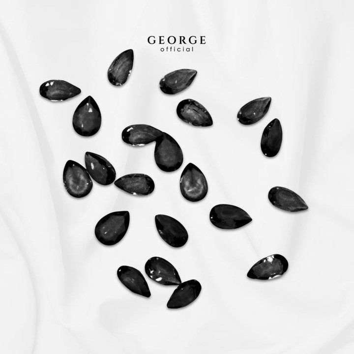 Genuine Onyx Pear Cut Gemstones | George Jewelry