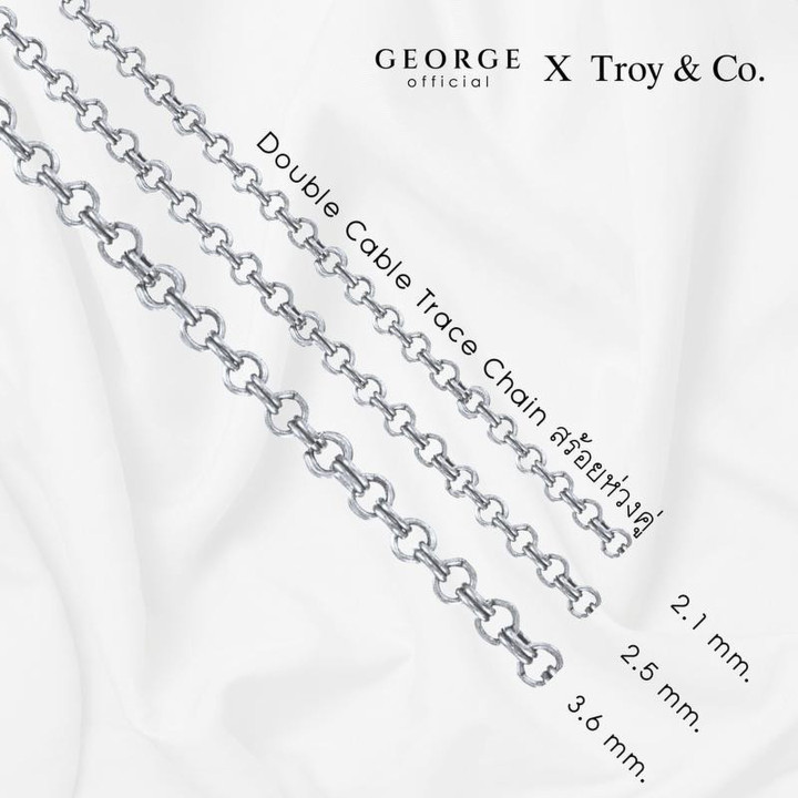 Collar de cadena doble de plata de ley | Estilo minimalista