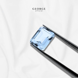 Emerald Cut Aquamarine Gemstones | George Jewelry