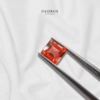 Genuine Garnet Gemstones | Square Step Cut (2-7mm) by George Jewelry