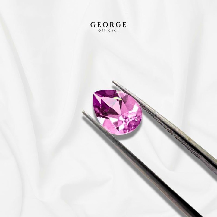 Grenat rhodolite taille poire | GGRHP