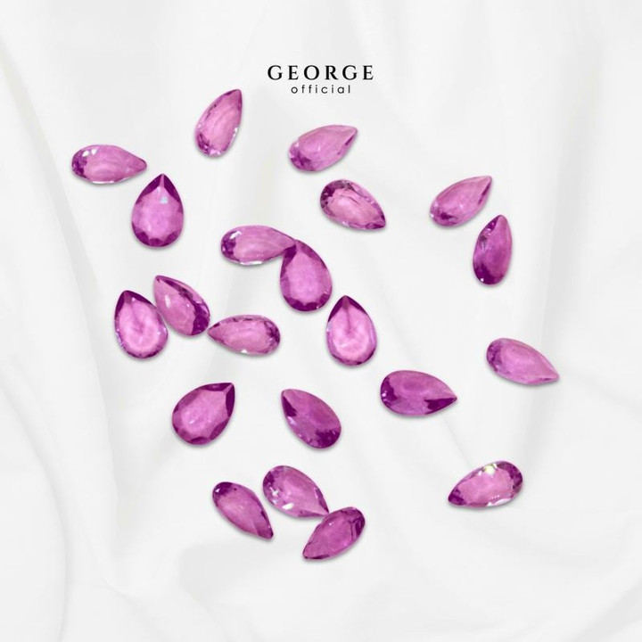 Grenat rhodolite taille poire | GGRHP