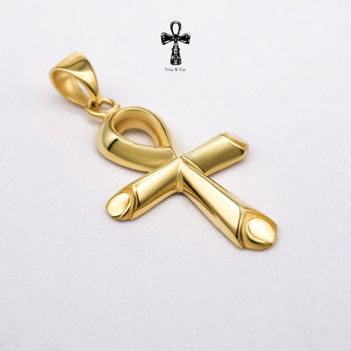 Colgante con cruz Ankh de plata de ley | Joyería Troy and Co.