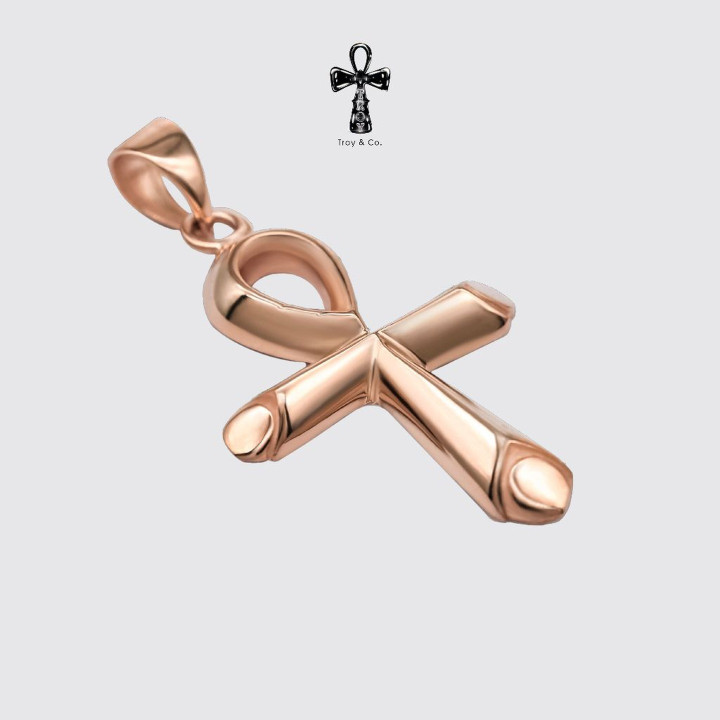 Colgante con cruz Ankh de plata de ley | Joyería Troy and Co.
