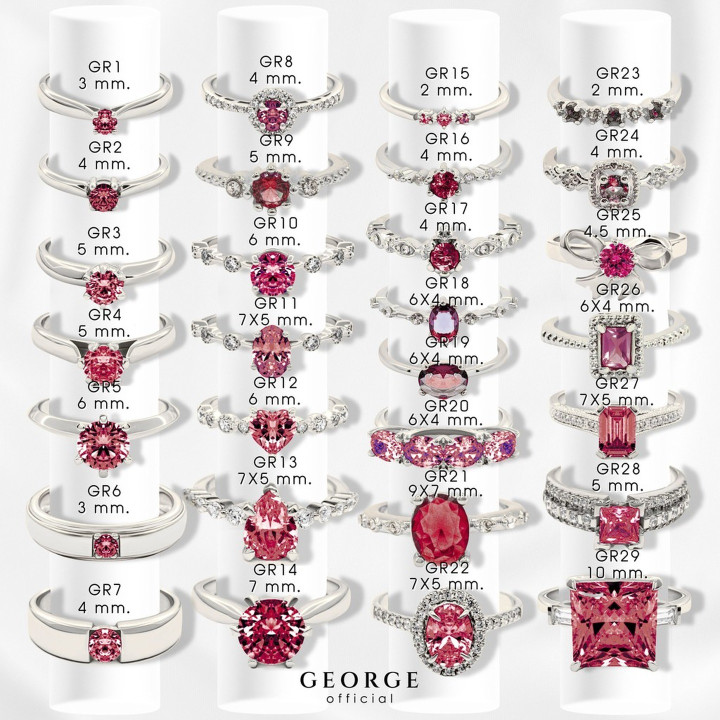 Ruby Ring in Sterling Silver | Customizable and Gift Ready