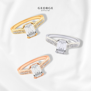 Cubic Zirconia Ring in Sterling Silver - George Jewelry
