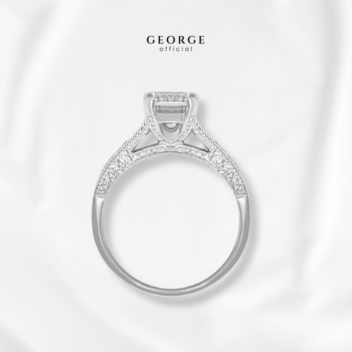 Cubic Zirconia Ring in Sterling Silver - George Jewelry