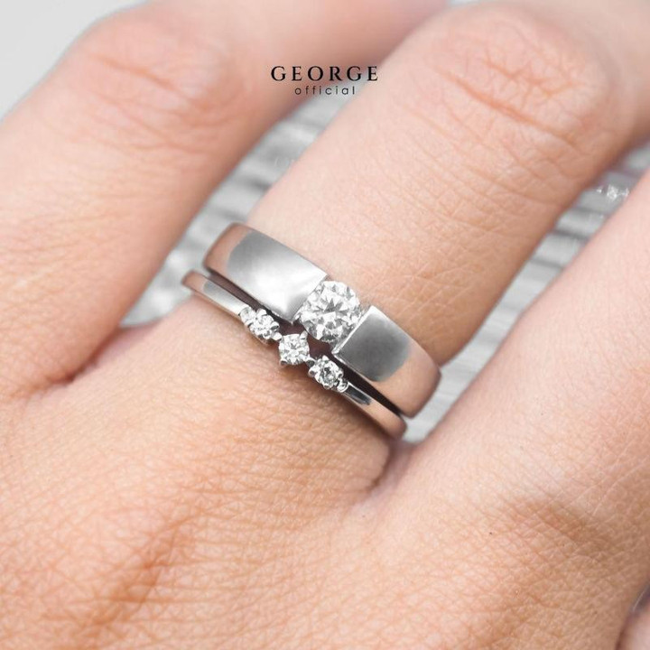 Birthstone Ring - 7 Stones, White/Yellow/Rose Gold