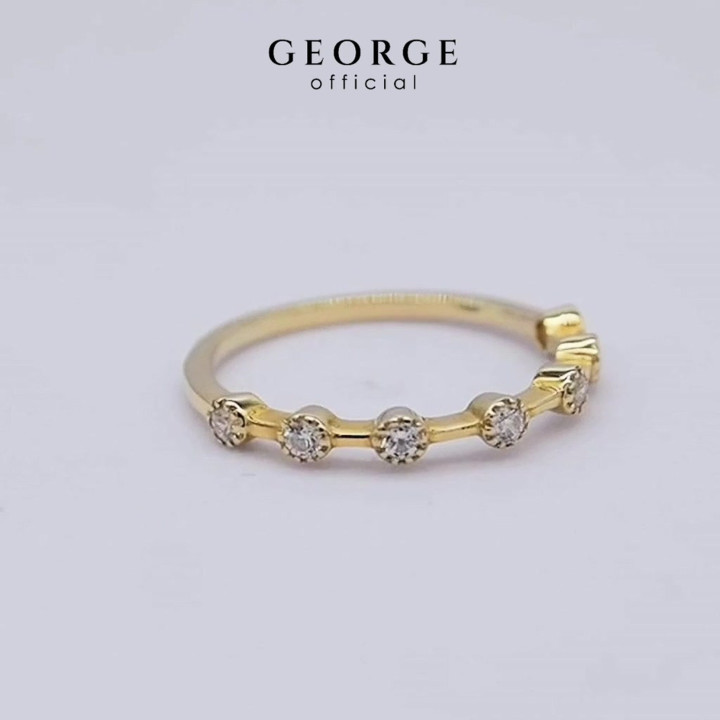 Diamond Eternity Ring - Sterling Silver and Sparkling CZ