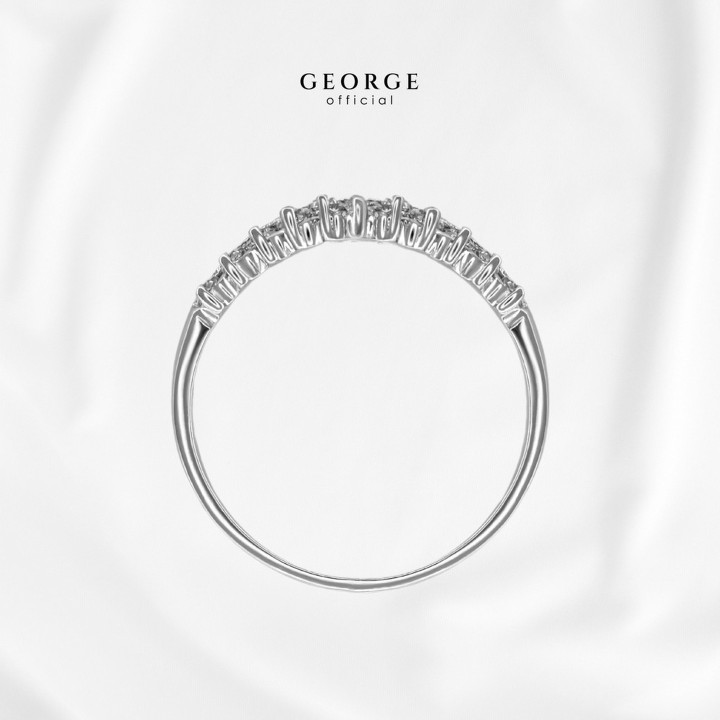 Eternity Diamond Ring | Sterling Silver CZ and Gold Plated