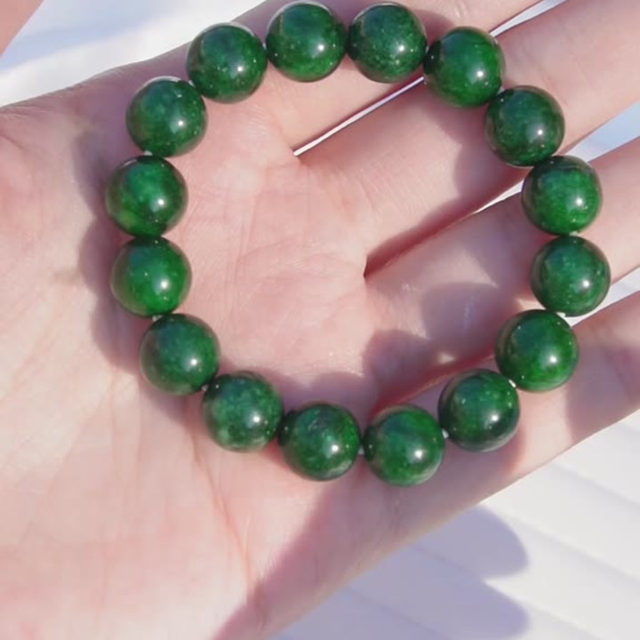 Cherie Jade Bracelet: Natural Quartz, Adjustable, Lucky Stone