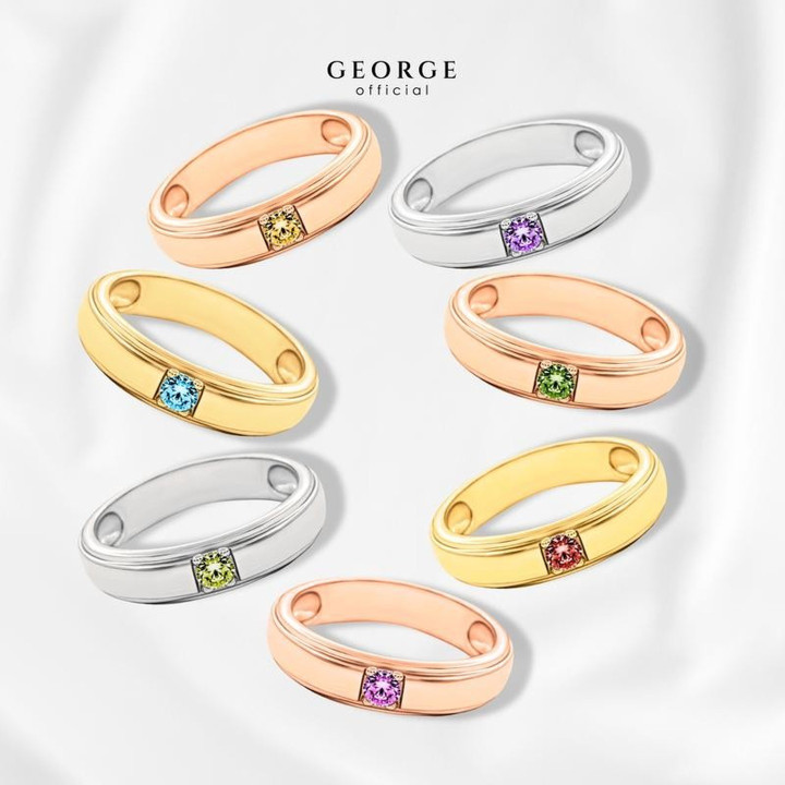 Birthstone Rings: 7 Gemstones | GR013G GEORGE Jewelry