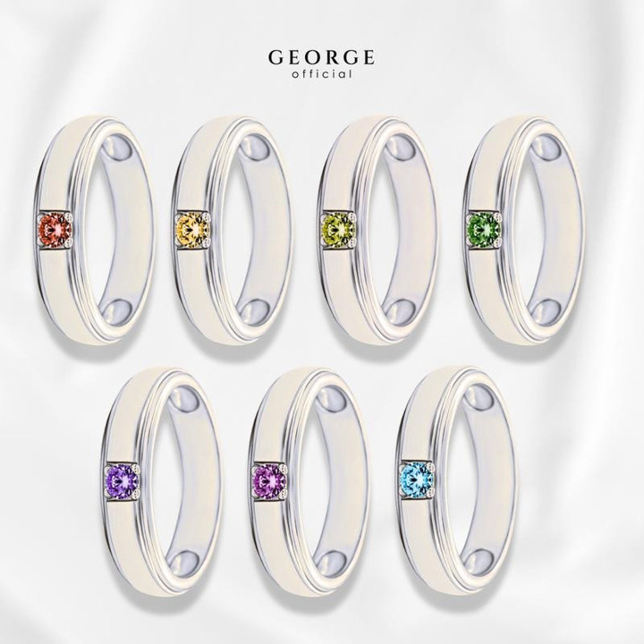 Birthstone Rings: 7 Gemstones | GR013G GEORGE Jewelry