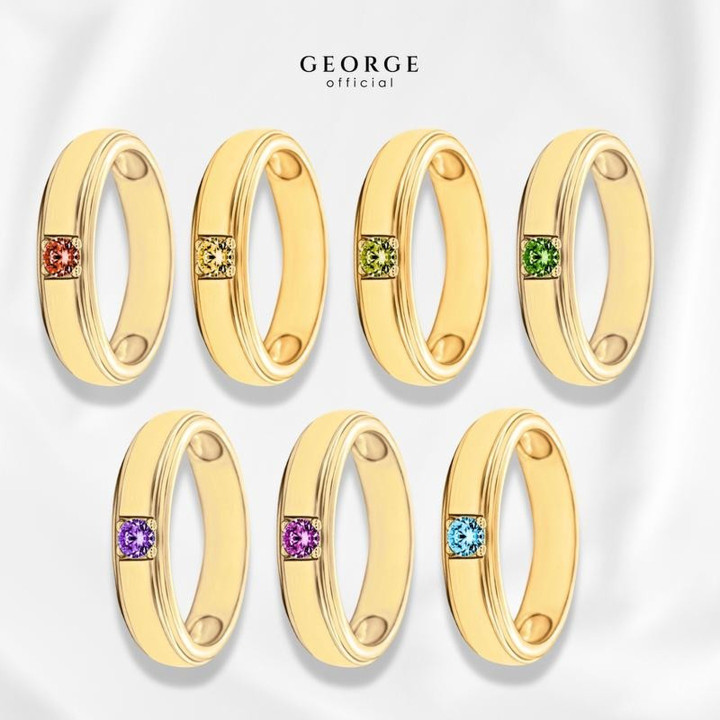 Birthstone Rings: 7 Gemstones | GR013G GEORGE Jewelry