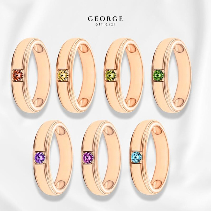 Birthstone Rings: 7 Gemstones | GR013G GEORGE Jewelry