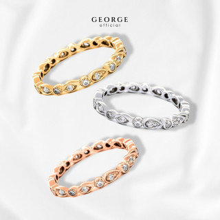 Eternity Diamond Ring in Sterling Silver - GEORGE Jewelry