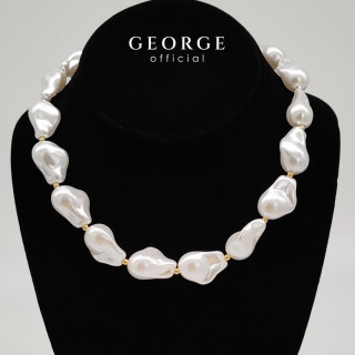 Elegant Freshwater Teardrop Pearl Necklace - Sterling Silver