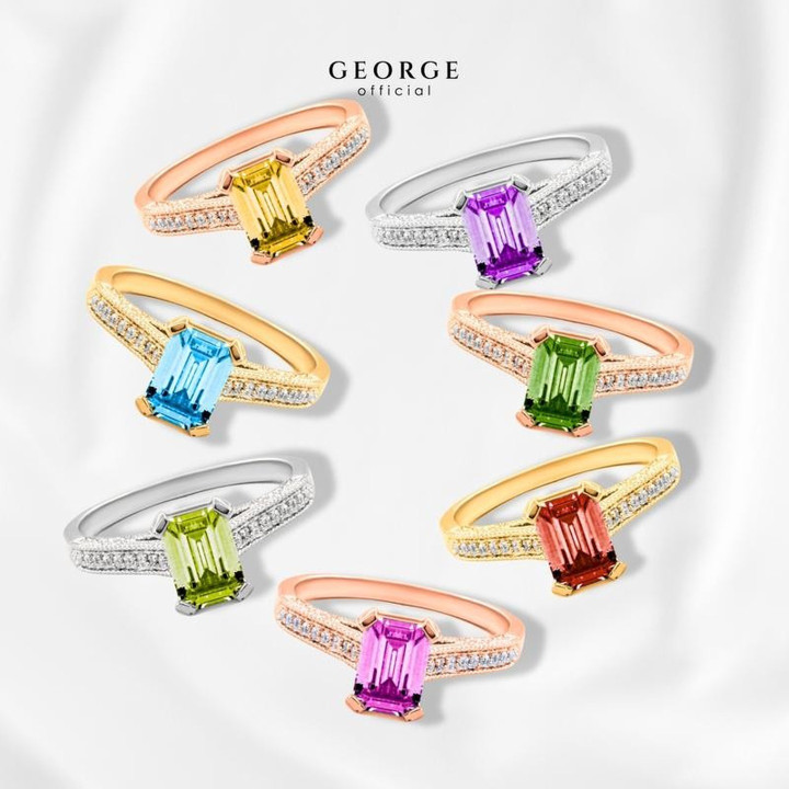 Anillos con piedras de nacimiento | Colección de gemas de GEORGE Jewelry
