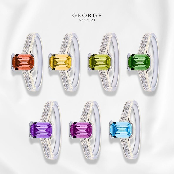 Anillos con piedras de nacimiento | Colección de gemas de GEORGE Jewelry