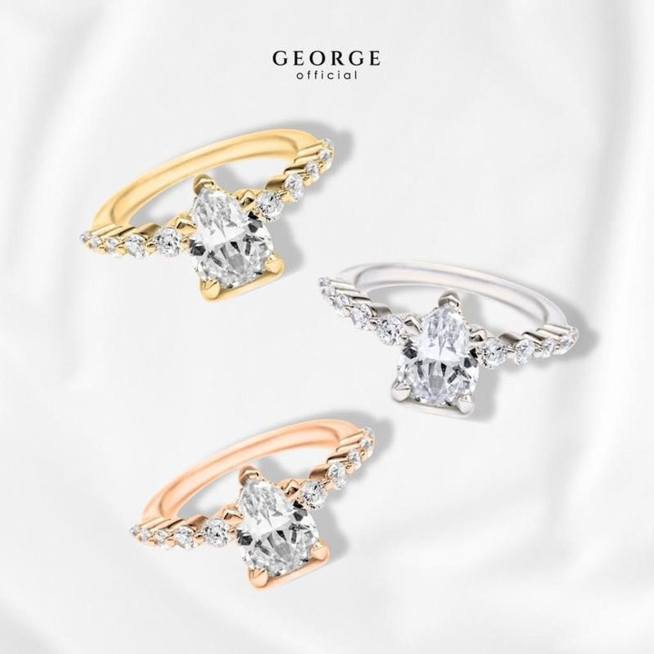 Anillos con piedras de nacimiento | Diseños de apilamiento de piedras preciosas de GEORGE