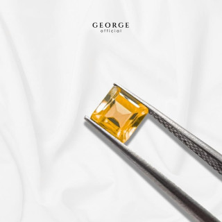 Genuine Citrine Square Step Cut Gemstones | GGCTS
