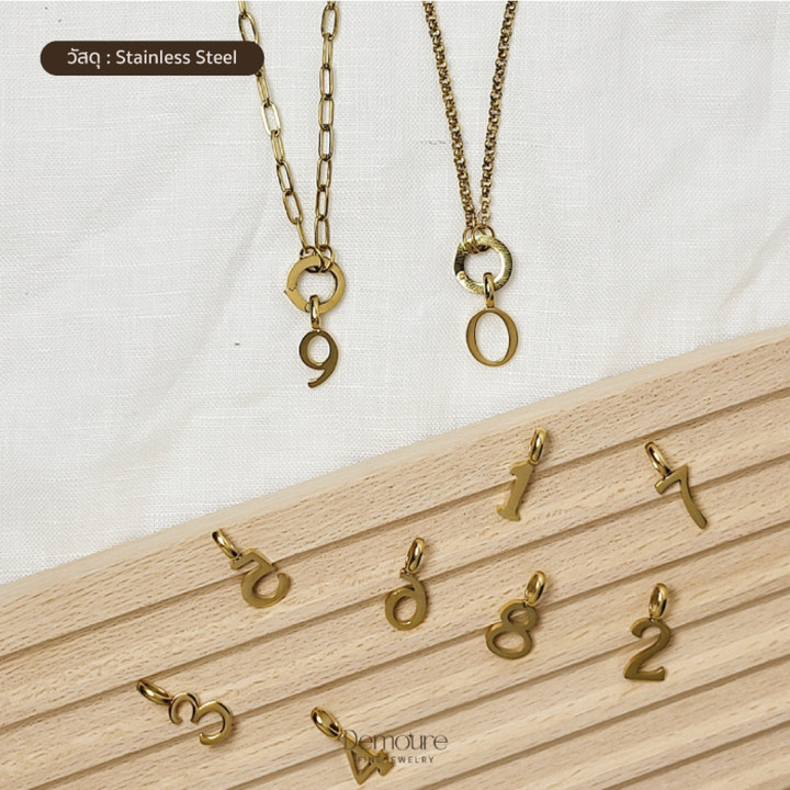 Demoure Collection: Energizing Number Charm Jewelry