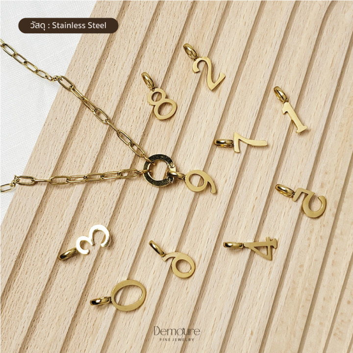 Demoure Collection: Energizing Number Charm Jewelry