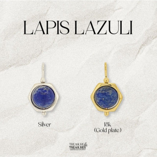 Collar de lapislázuli de plata de ley: atrae la abundancia y la riqueza.