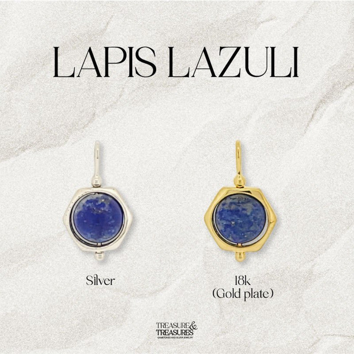 Collar de lapislázuli de plata de ley: atrae la abundancia y la riqueza.