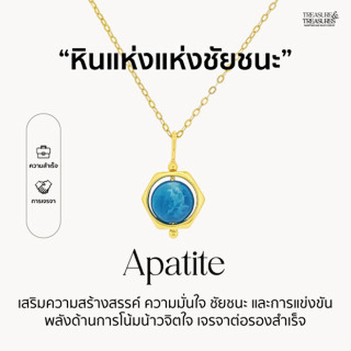 Sterling Silver Apatite Necklace: Stone of Victory