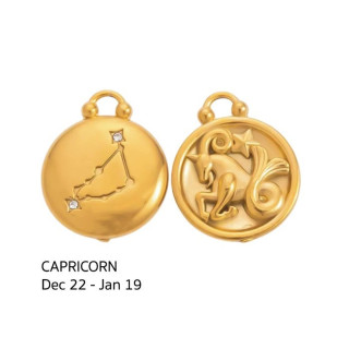 Amuleto de moneda del zodiaco: Atrae la suerte y el amor (Tu signo zodiacal)