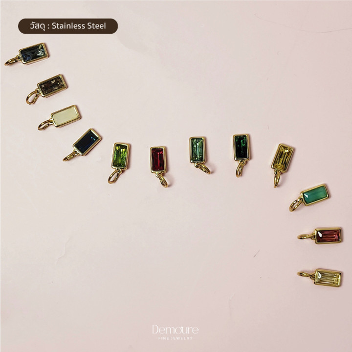 Colección Demoure: Collares con dije de piedra natal personalizados