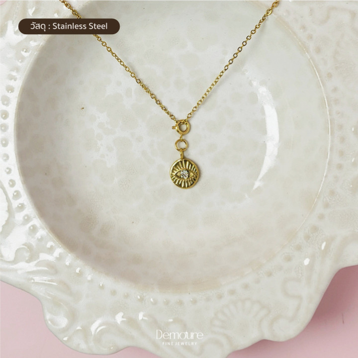 Colección Demoure: Amuleto protector con colgante del Ojo Turco
