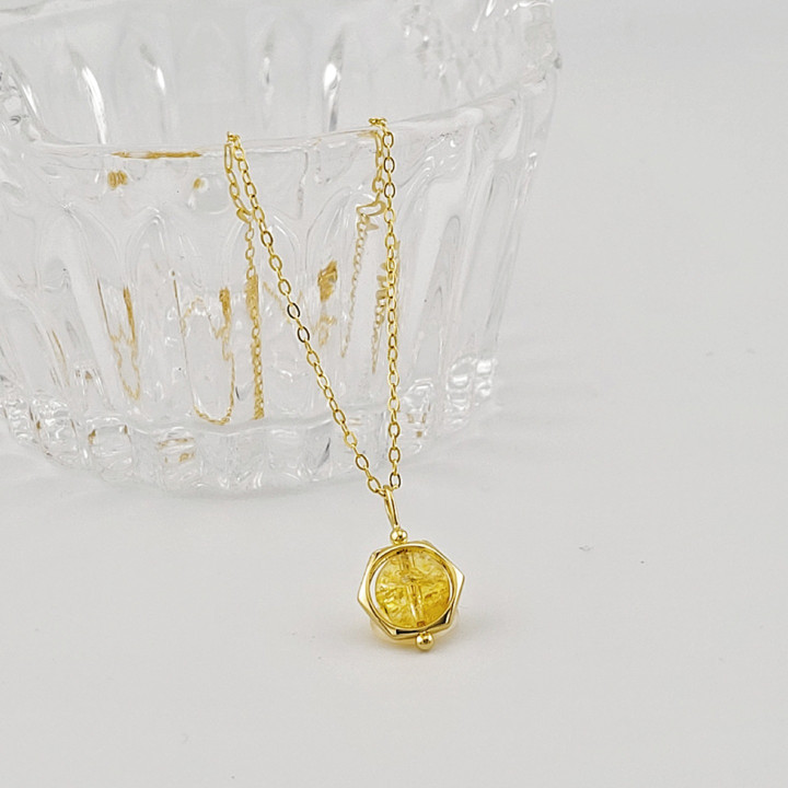 Sterling Silver Citrine Necklace: Enhance Power and Success