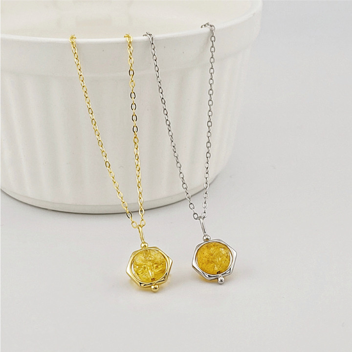 Sterling Silver Citrine Necklace: Enhance Power and Success