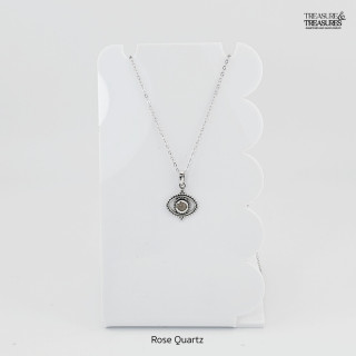 Sterling Silver Evil Eye Necklace - Protection Jewelry
