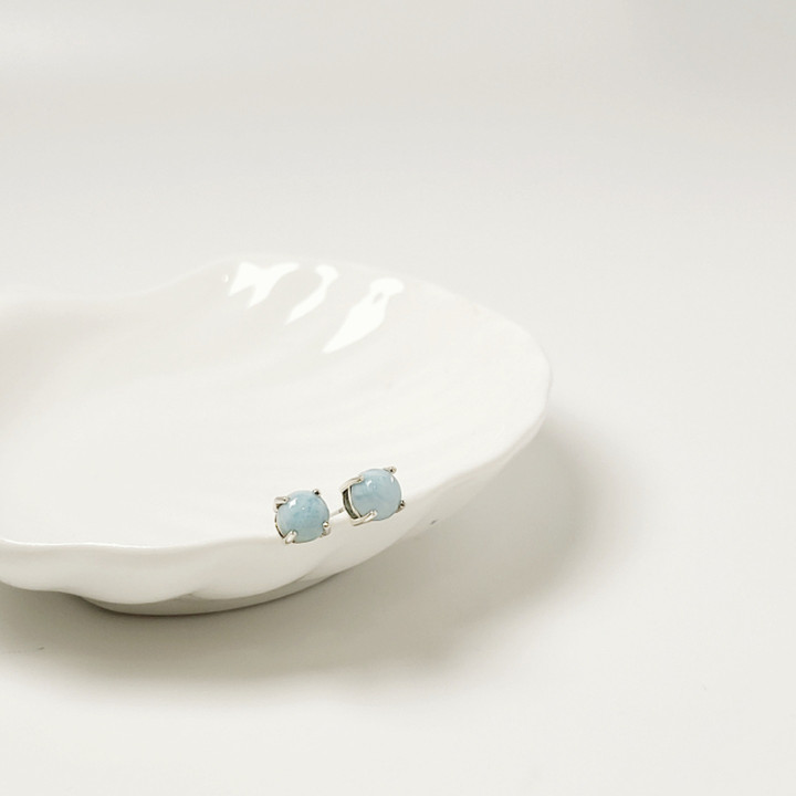 Larimar Earrings: Calm, Stress Relief and Positive Energy