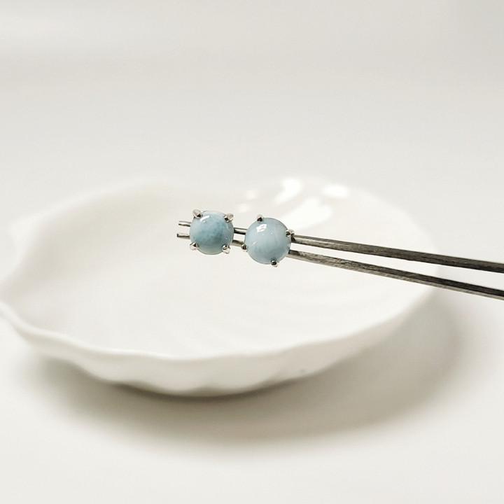 Larimar Earrings: Calm, Stress Relief and Positive Energy