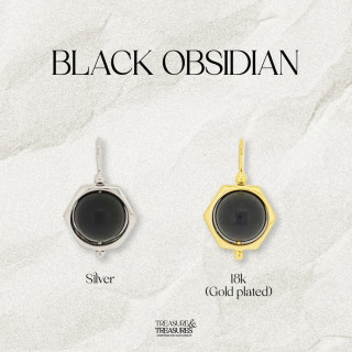 Sterling Silver Obsidian Necklace: Negative Energy Reflection