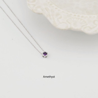 Sterling Silver Gemstone Necklace for Balance and Harmony