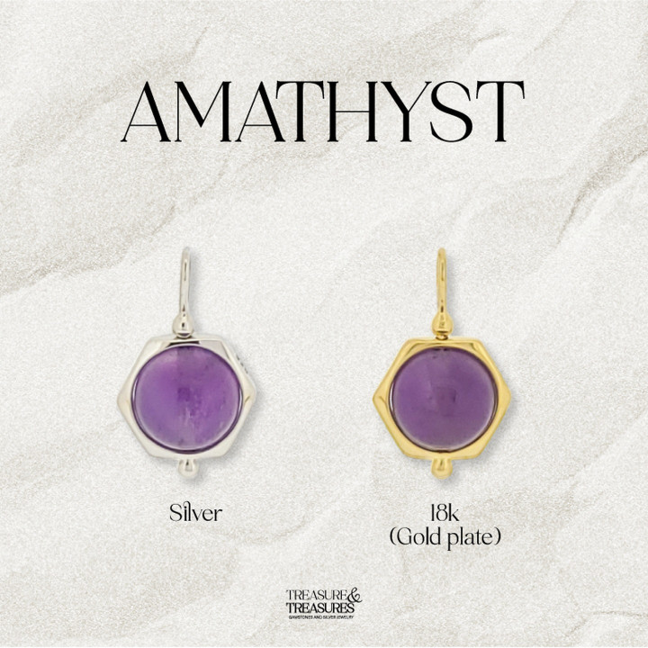 Collar de amatista en plata de ley | Joyería espiritual
