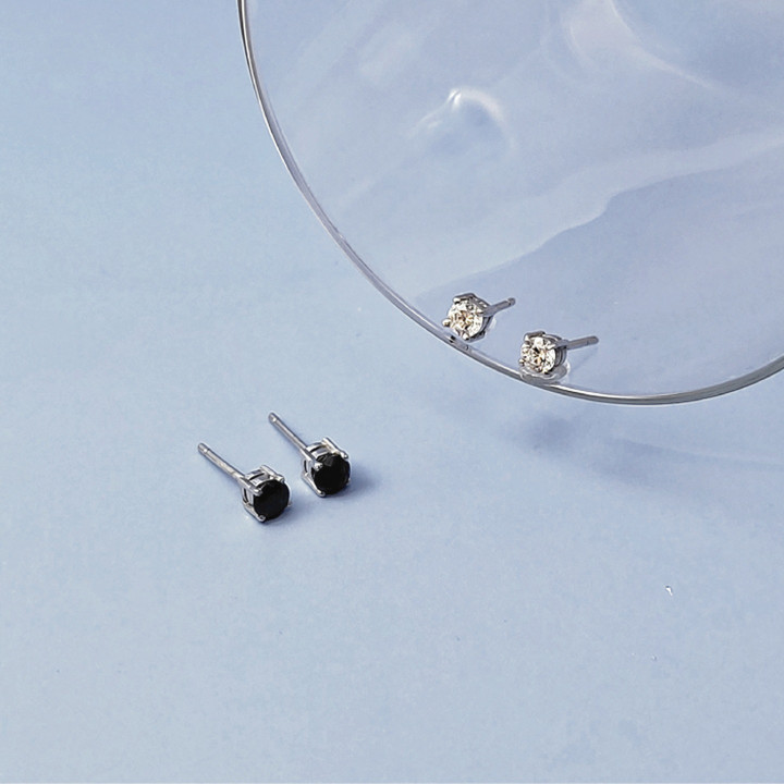 Mini CZ Stud Earrings | 925 Sterling Silver | Everyday Sparkle