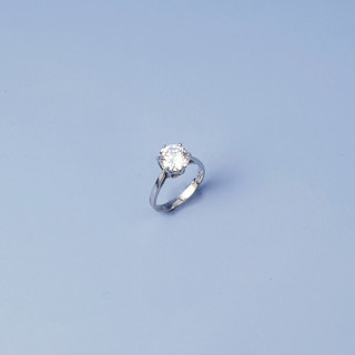 Modern Silver CZ Ring | Minimalist Design