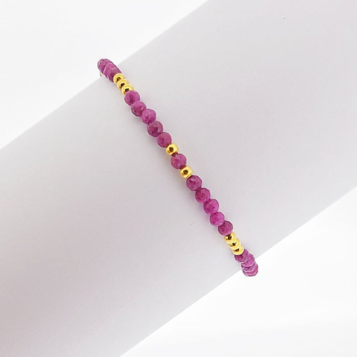 Sterling Silver Ruby Bracelet: Boost Health and Power
