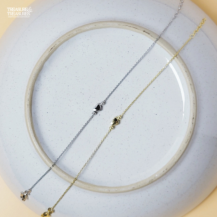 Pulsera Corazón Amor Infinito: Regalo de joyería minimalista