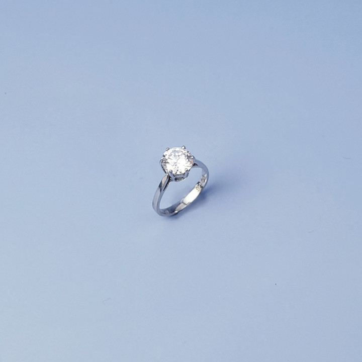 Classic Solitaire CZ Ring | Timeless Elegance