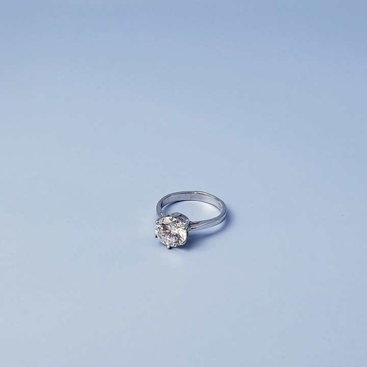 Classic Solitaire CZ Ring | Timeless Elegance