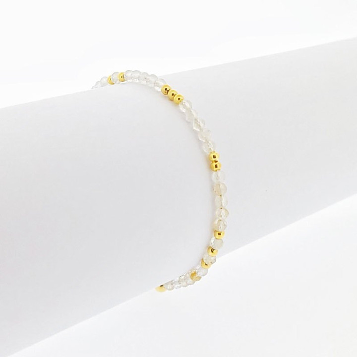 Pulsera de citrino de plata de ley: Potencia el poder y el éxito.