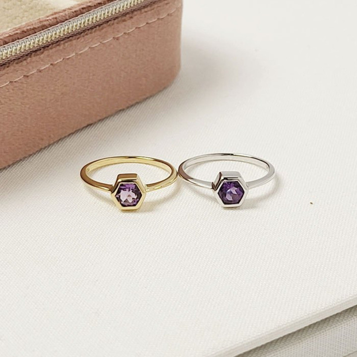Anillos de plata de ley con piedras preciosas: Suerte y energía positiva