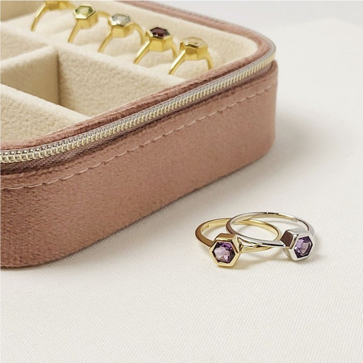 Anillos de plata de ley con piedras preciosas: Suerte y energía positiva